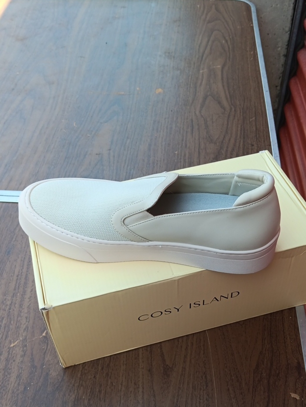 Cosy Island Slip-On Sneaker in Ivory
